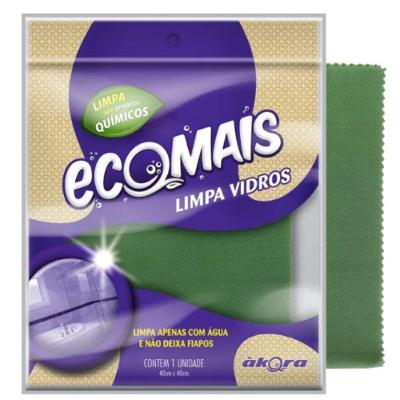 Pano de Limpeza Ecomais Microfibra sem Fiapos Secagem Rápida Desengordurante
