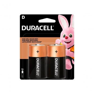 Pilha Alcalina D Duracell MN1300 1,5V com 2 Unidades