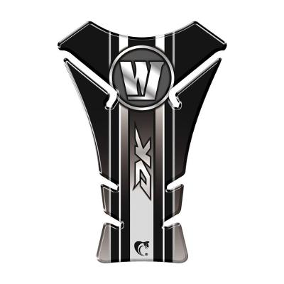 Adesivo Protetor de Tanque Moto Resinado 3D Universal Preto DK Pets