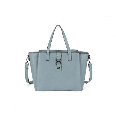 Bolsa Transversal Gash BS72959GA PU 39CM X 24CM Azul Feminina