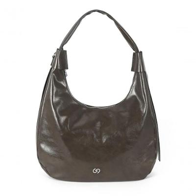 Bolsa de Ombro Gash BS72987GA PU 41x25x10cm Cinza Feminina