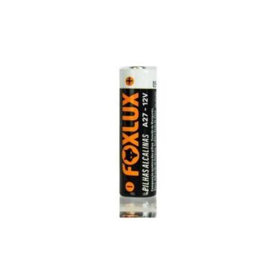 Pilha Alcalina Foxlux A27 12V Longa Duração Cartela com 5 Unidades