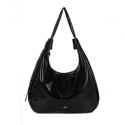 Bolsa de Ombro Feminina Gash BS72987GA Poliuretano 10.3L Preto