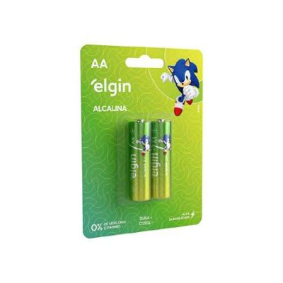 Pilha Alcalina Elgin AA Pequena com Maior Durabilidade 2 Unidades