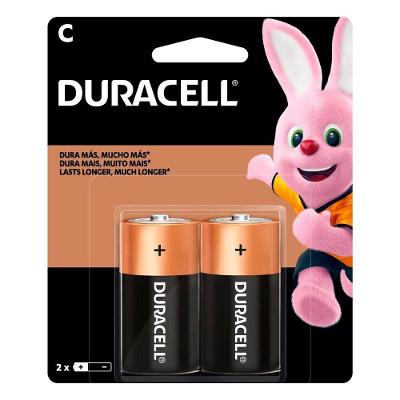 Pilha Alcalina Duracell MN1400 Tamanho C 1,5V 2 Unidades