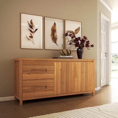Balcão Buffet Nature 1553NC 2 Portas 4 Gavetas Pinus 45CM Claro Finestra Móveis