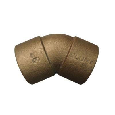 Cotovelo Bronze 45 graus  35MM Hidráulico Resistente Corrosão Eluma