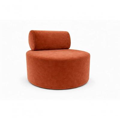 Poltrona Orgânica Flora Decorativa Veludo Confortável Terracota do Lar Móveis e Decoração