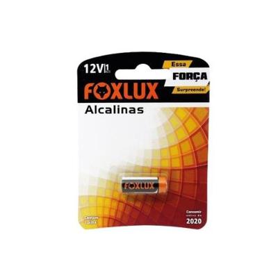 Pilha Alcalina Foxlux A23 12V Cilíndrica Compacta para Controles