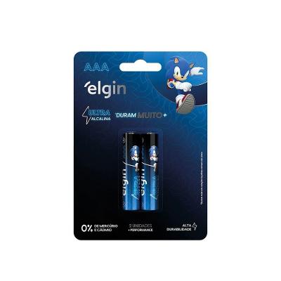 Pilha Ultra Alcalina Elgin AAA 1,5V Blister com 2 Unidades