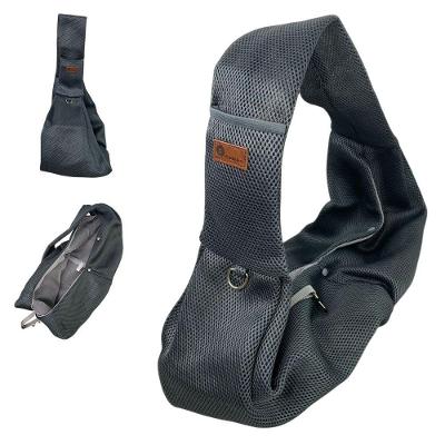 Bolsa de Transporte Pet Sling Ideal Importados Cães e Gatos Cinza BSL3907