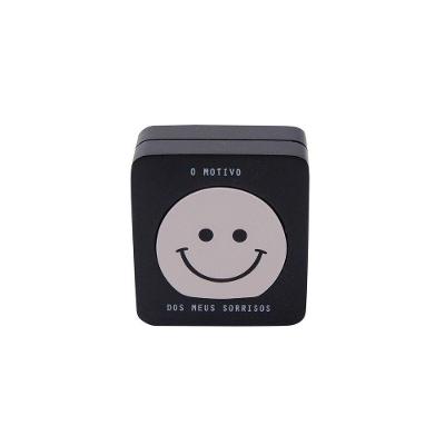 Porta-retrato Duplo Meus Sorrisos 2 em 1 Design Encaixe Preto Imaginarium