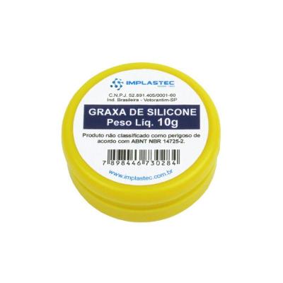 Graxa de Silicone 10g C-5 Vedação Dielétrica Cinza Implastec