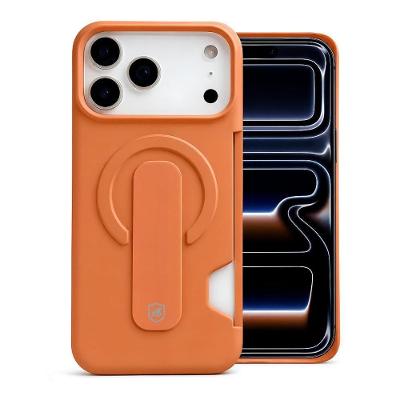 Capa Gshield Card Ring Iphone 17 Pro Compartimento Cartão Laranja