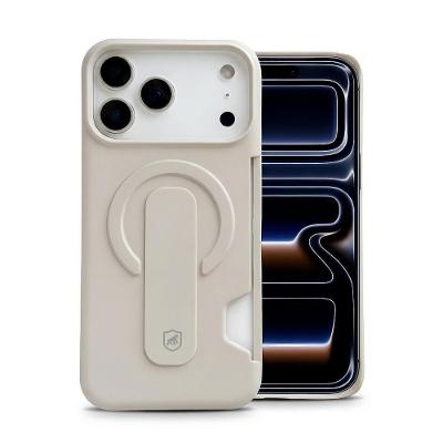 Capa Gshield Iphone 17 Pro Card Ring Compartimento Cartão Off White