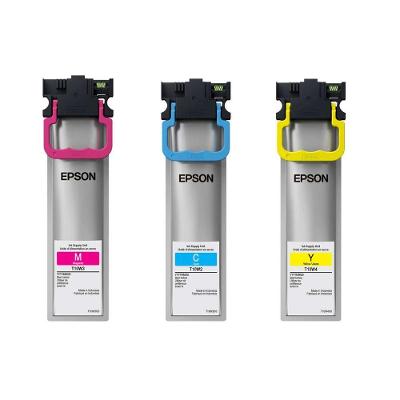 Kit Bolsas de Tinta Epson T11 Magenta Ciano e Amarelo Workforce Pro