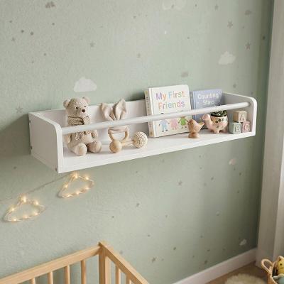 Nicho Prateleira Infantil 62.5CM MDF Parafuso Porta Livros Branco Infantile Móveis