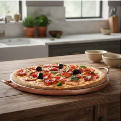 Forma de Pizza Pedra Sabão Grande 32CM Cobre Industria São Jose