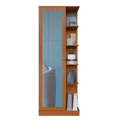 Sapateira Camile 1 Porta Espelho 68CM MDF Amadeirado Indékes