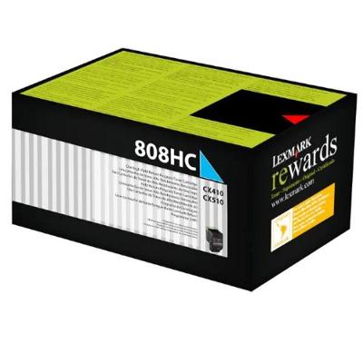 Toner Lexmark 808HC 80C8HC0 Ciano 3000 Páginas Cx410de