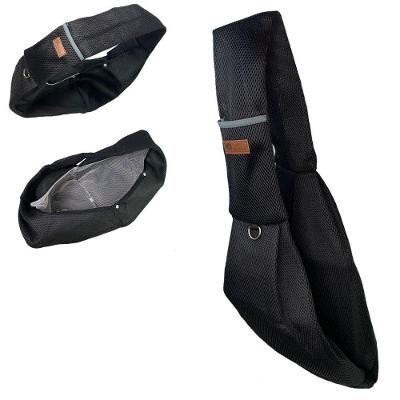 Bolsa de Transporte Sling Leva Pro Pet Cães e Gatos Preta BSL3907