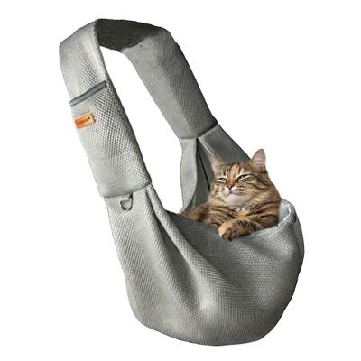 Bolsa de Transporte Pet Leva Pra Malhar BSL3907 Sling Cinza 1 Unidade