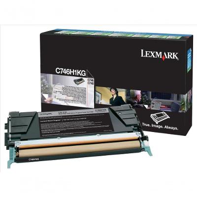 Toner Lexmark C748H1KG Preto Rendimento 12000 Paginas Compatível C748E X748DE