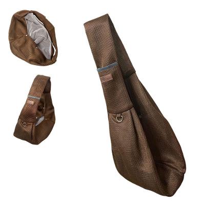 Bolsa de Transporte Sling Leva Pro Pet Cães e Gatos Marrom BSL3907
