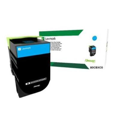 Toner Lexmark 80CBXC0 Ciano Original Rendimento 4.000 Páginas