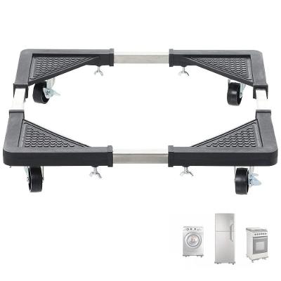 Suporte com Rodinhas SU-RODA Ajustável Aço Inox 140KG Antiderrapante Preto Leva Pro Pet