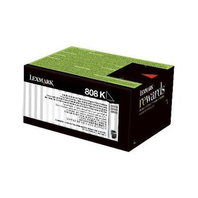 Toner Lexmark 808XK 80C8XK0 Preto Original 8000 Paginas