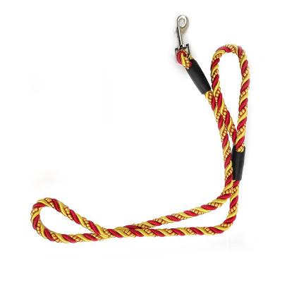 Guia para Cachorro Leva Pra Malhar Nylon Trançado Médio e Grande Porte Dourado
