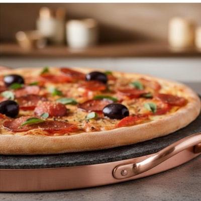 Forma de Pizza Pedra Sabão Mini 22CM Cobre Industria São Jose