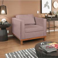 Kit Sofá 2 E 3 Lugares E 2 Poltronas Europa 180 Cm Linho - Amarena Móveis Rosê - 8