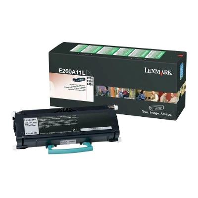 Toner Lexmark E260A11B Preto para E260 E360d E460dn 3.500 Páginas
