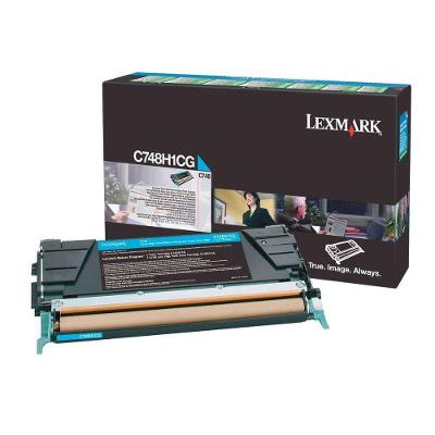 Toner Lexmark C748H1CG Ciano para C748e X748de 10.000 Páginas