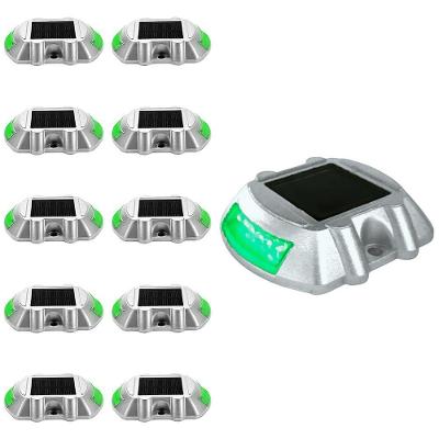 Kit 10 Tachas Solares SU-RUA2 LED IP68 Alumínio Cinza Leva Pro Pet