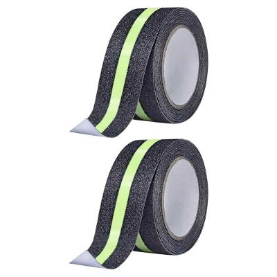 Kit 2 Fitas Antiderrapantes Neon 5M Autoadesiva Piso Escada Preta Leva Pro Pet