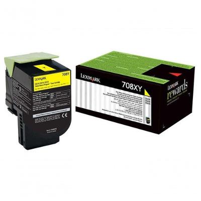 Toner Lexmark 708XY 70C8XY0 Amarelo para Cs510de Cx510dthe