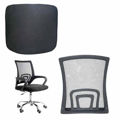 Conjunto Assento e Encosto de Cadeira Tela Mesh Ergonômico Preto Mundo LGBT
