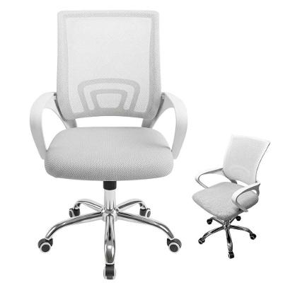 Cadeira de Escritório OC-001A Ergonômica Mesh Giratória Branca Mundo LGBT