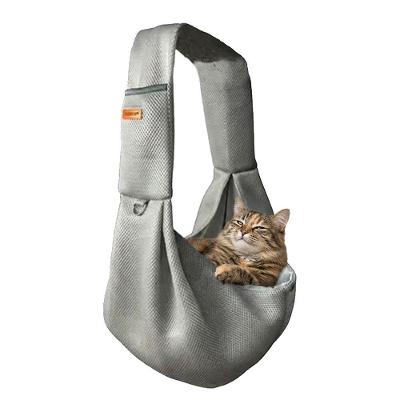 Bolsa de Transporte Pet Mundo LGBT BSL3907 Sling Cães e Gatos Poliéster Cinza