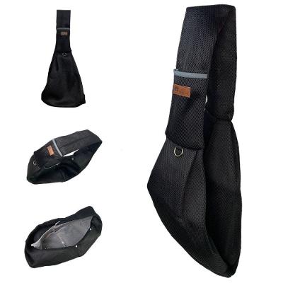 Bolsa de Transporte Pet Mundo LGBT BSL3907 Sling Cães e Gatos Malha Respirável Preta