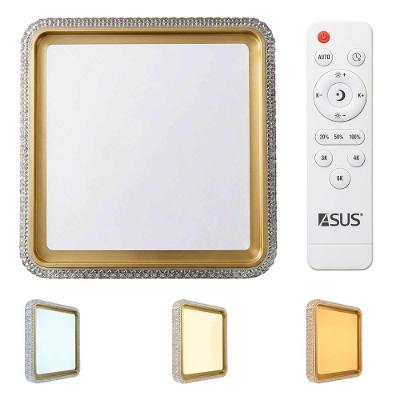 Plafon LED L10076 3 em 1 Controle Remoto Minimalista Branco Mundo LGBT