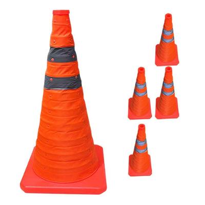 Kit 4 Cones Retráteis SU-CONE1-1 Dobráveis 70cm Laranja Mundo LGBT