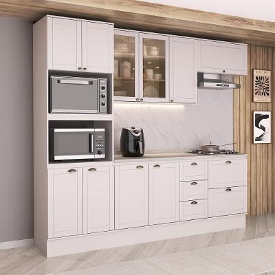 Cozinha Completa Milla Max 10 Portas 5 Gavetas MDF 270CM Branco