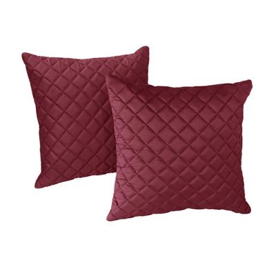 Kit 2 Almofadas Tressê 50x50cm Veludo Marsala Nexta Casa