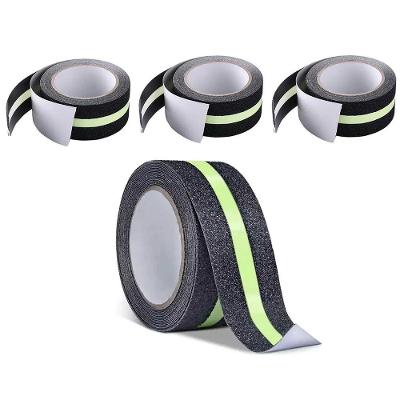 Kit 4 Fitas Antiderrapantes Fluorescente Neon 5M Degrau e Rampa Preta Mundo LGBT