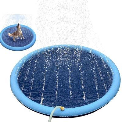 Piscina Tapete Infantil Inflável com Chafariz SU-CHAFA1 PVC Azul Mundo LGBT