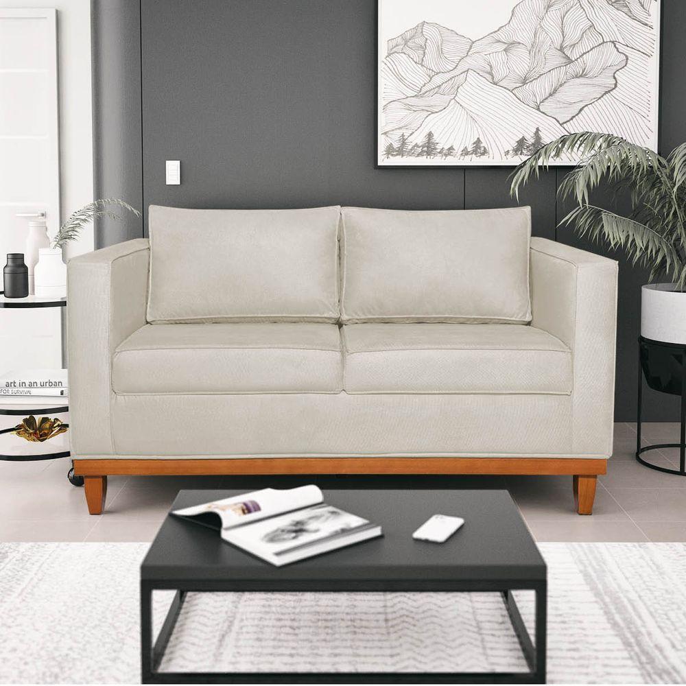 Kit Sofá 2 E 3 Lugares E 2 Poltronas Europa 180 Cm Linho - Amarena Móveis Bege - 12